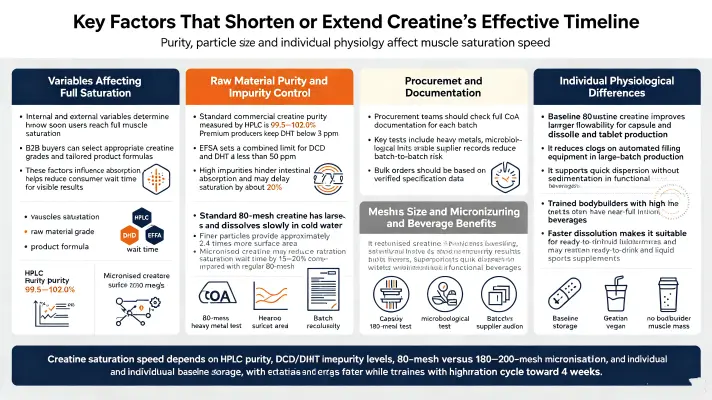 Key Factors That Shorten or Extend Creatine’s Effective Timeline Key Factors That Shorten or Extend Creatine’s Effective Timeline